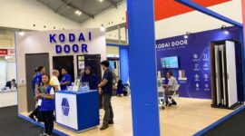 Foto: Stand KODAI DOOR di HALL 5 Booth 5-B-7 hadir dengan Pintu Baja Motif Kayu dan Engineering Door acara Indo Build Tech 2024 di ICE BSD dari 12-16 Juni 2024. (12/6/24) . (Doc.Ist)