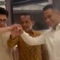 Menteri Energi dan Sumber Daya Mineral (ESDM) Bahlil Lahadalia bersama Ketua Umum Kadin 2021-2026 Arsjad Rasjid, dan Ketua Umum Kadin hasil Munaslub 2024 Anindya Bakrie. (Tangkapan Layar X.com @anasurbaningrum)