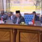 Presiden RI Prabowo Subianto dalam KTT D-8 di The New Capital President Palace, Kairo, Mesir. (Dok. Tim Media Prabowo )